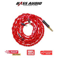 XINHS Red Velvet 4-Strands Of 6N Single Crystal Copper Litz Coaxial Shielded In Ear Monitor Cable – 2 Pin – 4.4