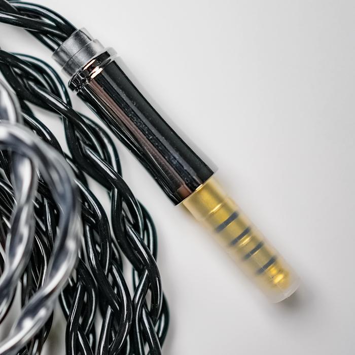 XINHS Sigma 4-Strands Of 6N Single Crystal Copper Litz Coaxial Shielded In Ear Monitor Cable – 2 Pin – 4.4