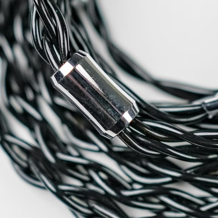 XINHS Sigma 4-Strands Of 6N Single Crystal Copper Litz Coaxial Shielded In Ear Monitor Cable – 2 Pin – 4.4