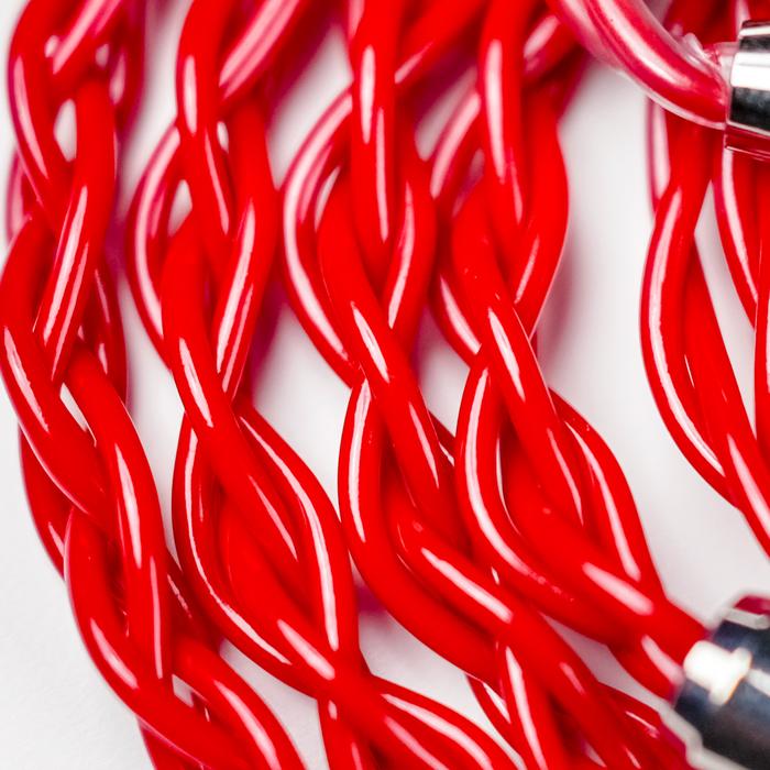 XINHS Red Velvet 4-Strands Of 6N Single Crystal Copper Litz Coaxial Shielded In Ear Monitor Cable – 2 Pin – 4.4
