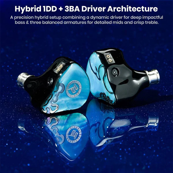 JUZEAR x Z Reviews Defiant Gamefidelity Edition 1DD +3BA Hybrid IEM In Ear Monitor Earphone
