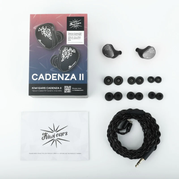 Kiwi Ears Cadenza II 10mm Titanium DD with KARS 2.0 IEM In Ear Monitor Earphone