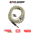 XINHS Bright Attack Clear Open Treble 4 Core Oil Immersed Gold Plated OFC Earphone IEM In Ear Monitor Cable Upgrade