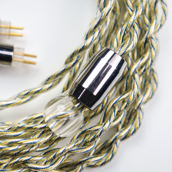 XINHS Bright Attack Clear Open Treble 4 Core Oil Immersed Gold Plated OFC Earphone IEM In Ear Monitor Cable Upgrade
