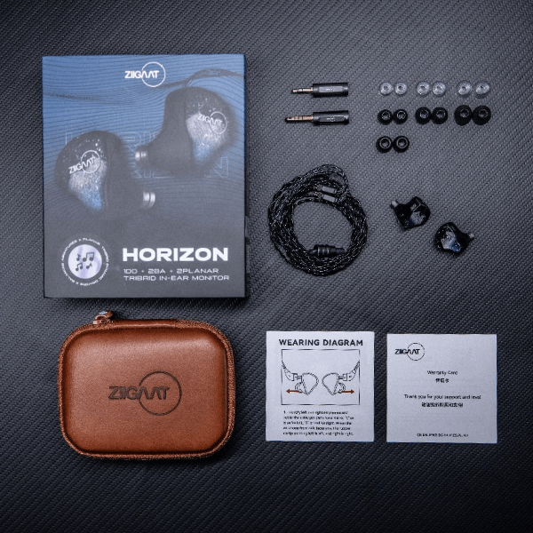 ZiiGaat Horizon 1DD + 2BA + 2 Planar Tribrid IEM In Ear Monitor Earphone